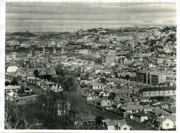 View of Dunedin, New Zealand 1950