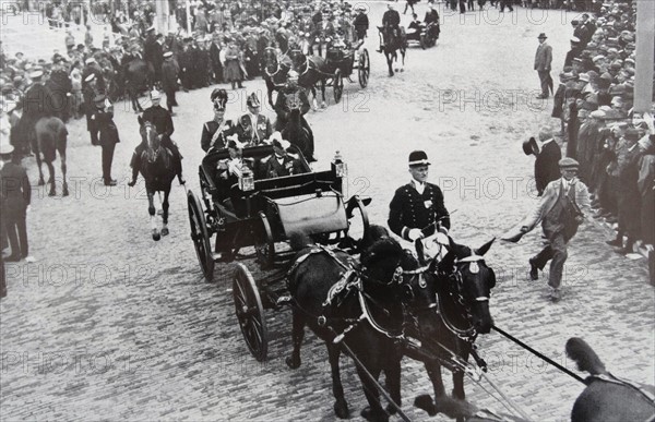 Arrival of Prince Henry the consort of Queen Wilhelmin of the Netherlands 1920