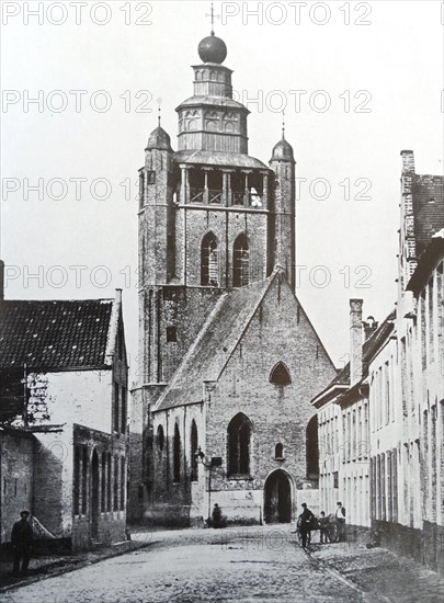 The Jerusalem Church (Jeruzalemkerk) in Bruges 1900