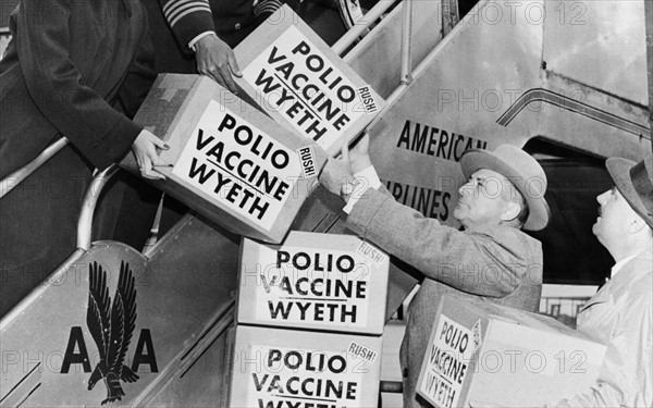 Polio Vaccine Being Shipped To Europe, 1955