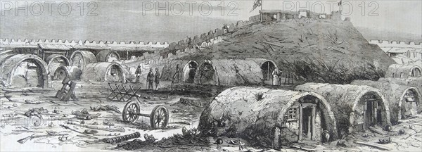 Engraving depicting the war in China