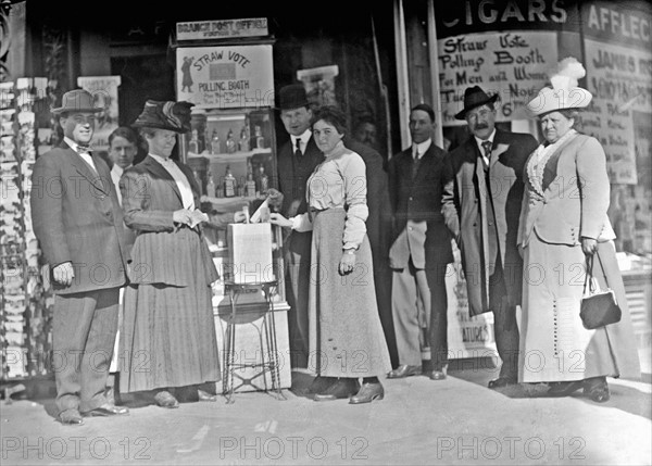 District of Columbia, USA. women voting for the first time in 1920