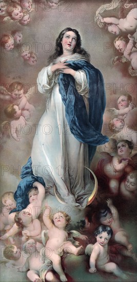 Painting titled 'The Immaculate Conception'