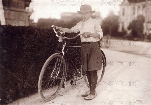 Photograph of a Drug Store delivery boy