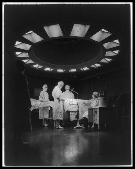 Photograph of an operating table