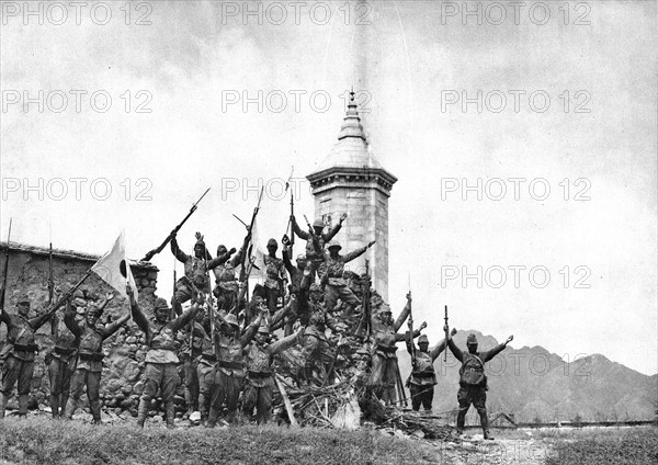 Photograph of Japanese Army Officers during the Invasion of China 1937