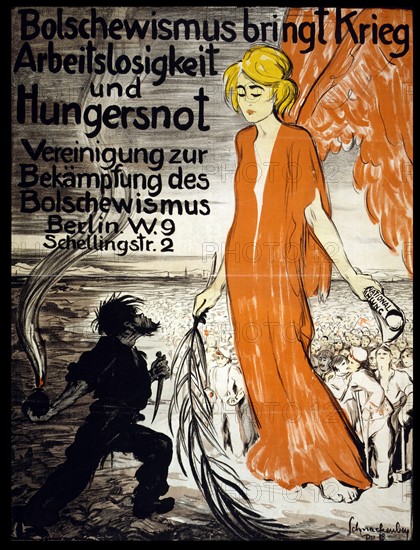 World War One German anti-communist poster