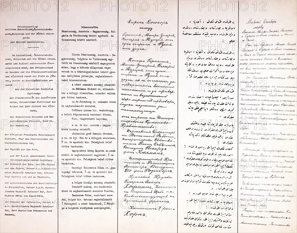 Copy of the Brest-Litovsk Peace Treaty 1918