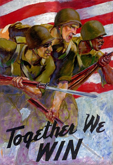 World War Two American Propaganda Poster