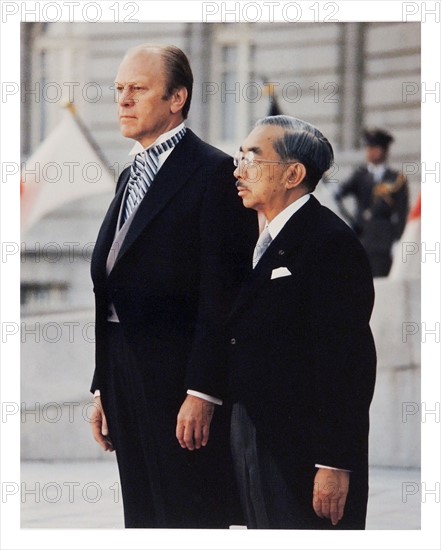 Photograph of President Gerald Ford and Japanese Emperor Hirohito