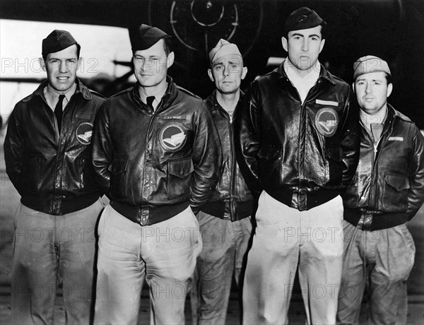 Photograph of the World War Two Doolittle Raid B-25 Bomber crew