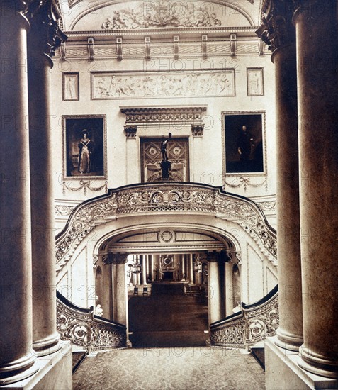 Grand staircase at Buckingham Palace