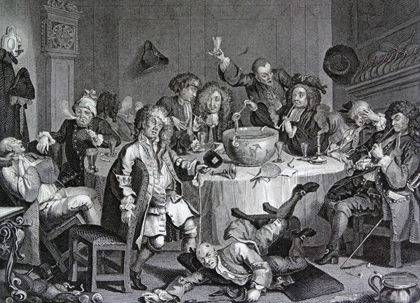 Engraving by William Hogarth