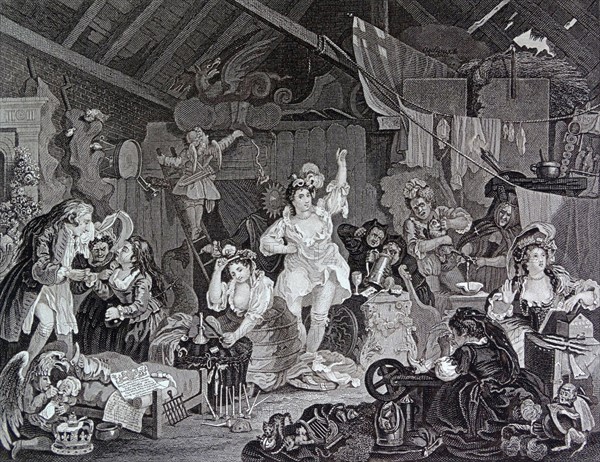 Engraving by William Hogarth