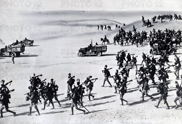 Eritrean soldiers fighting for Italy in the conquest of Ethiopia 1936