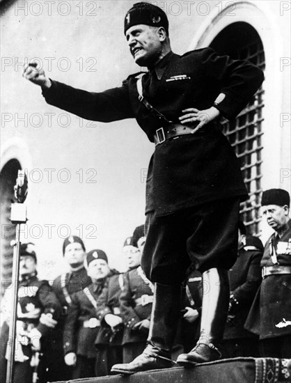 Benito Mussolini (1883-1945) Italian politician,