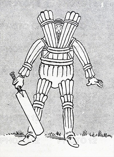 an over padded cricketer