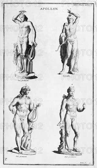 Representations of Apollo the ancient Greek god
