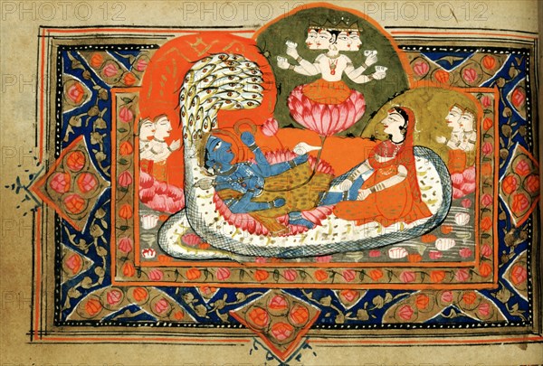 18th century Indian manuscript about the life of Krishna