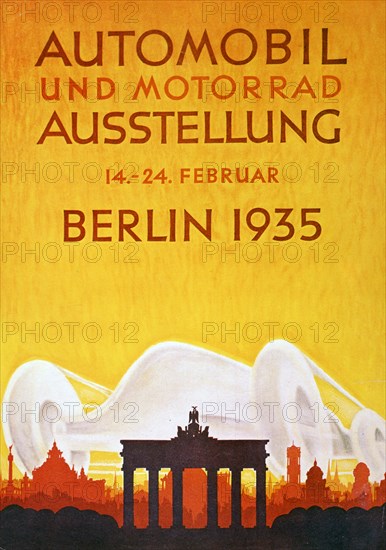 Poster for the German Automobile Exhibition, Berlin 1935