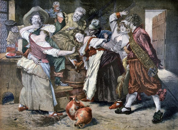 18th century French bar scene