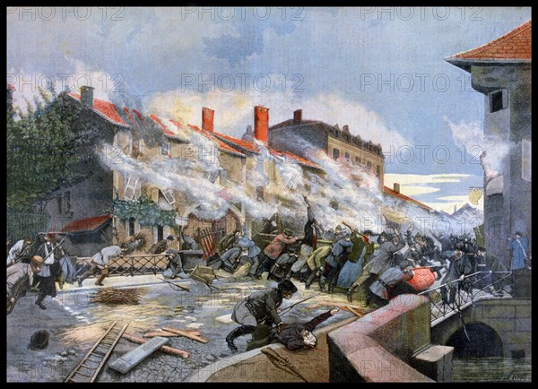 On 9 October 1870, manning the fortifications against the invading Prussians