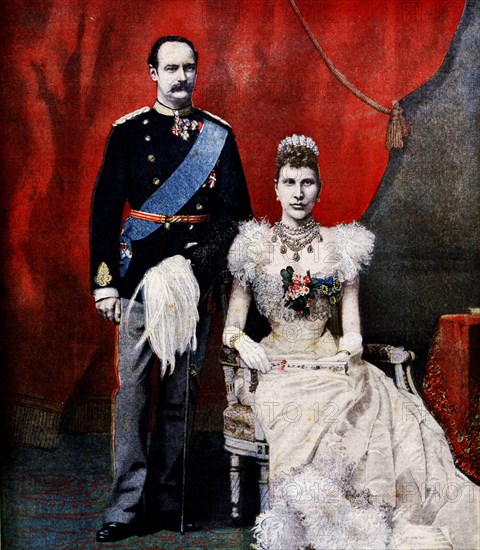 Crown Prince and princess of Denmark in 1896