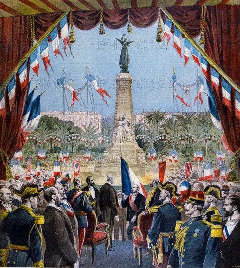 Commemorative celebration in Nice, France 1896