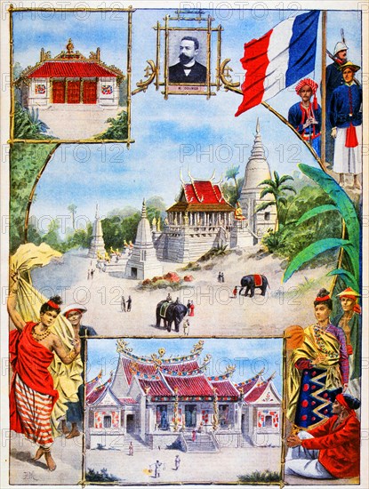 The French Indo-China pavilion at the Exposition Universelle of 1900