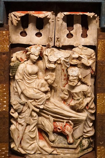 English alabaster altarpiece