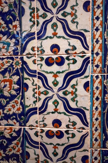 Ottoman, tilework Chimneypiece; from Turkey, probably Istanbul