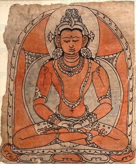 Consecration Drawing depicting the Gautama Buddha, also known as Siddhartha Gautama, Shakyamuni Buddha, on whose teachings Buddhism was founded