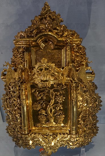 Silver gilt Torah shield and pointer