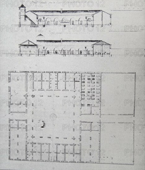 Architectural plans for the Comayagua Hospital in Honduras