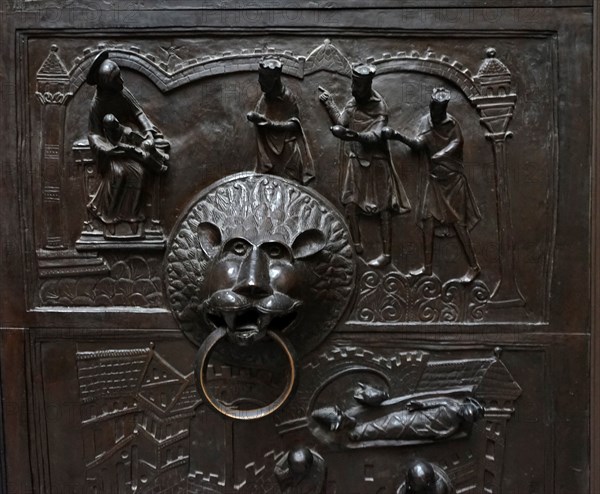 Bronze doors depicting the stories from the bible