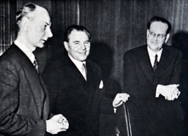 Photograph of Scandinavian Premiers meeting in Stockholm