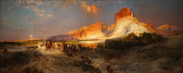 'Green River Cliffs, Wyoming' by Thomas Moran