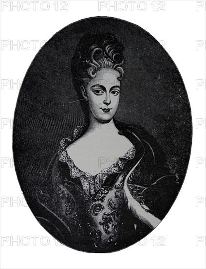 Engraved portrait of Princess Charlotte of Wales