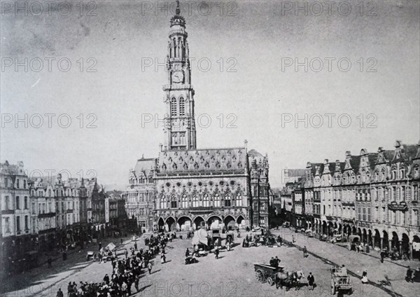 Photograph taken of the façade of Hôtel de Ville in Paris, France