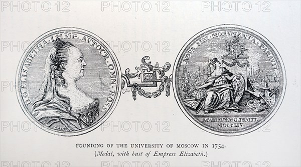 Medal depicting Elizabeth of Russia