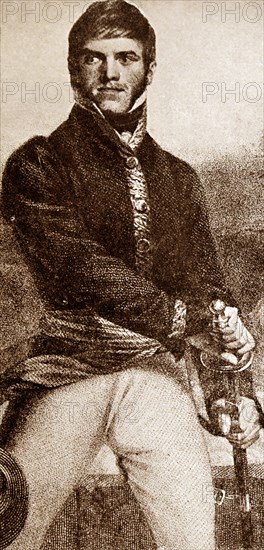 Engraved portrait of Francisco Espoz y Mina