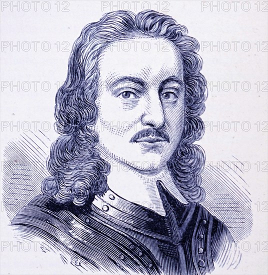 Engraved portrait of John Hampden