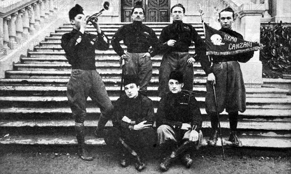 Italian Blackshirts Fascist group in Rome