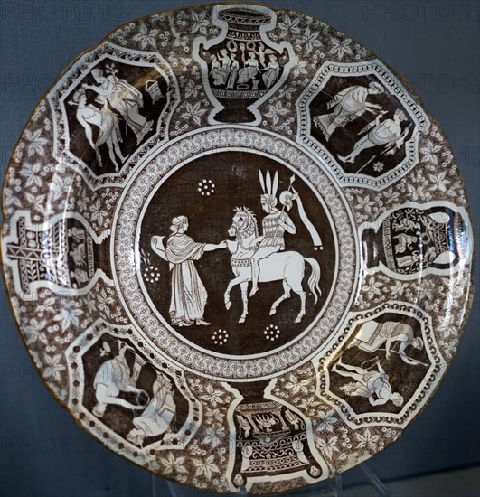 Spode's Greek Pattern on a dish