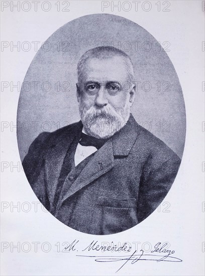 Portrait of Marcelino Menéndez Pelayo