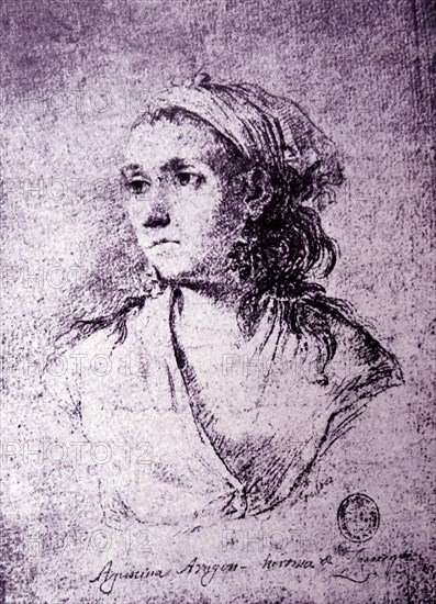 Portrait of Agustina de Aragón