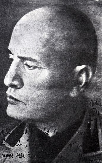 Portrait of Benito Mussolini