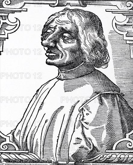 Engraved portrait of Lorenzo de' Medici