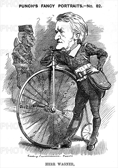 Cartoon of Wilhelm Richard Wagner