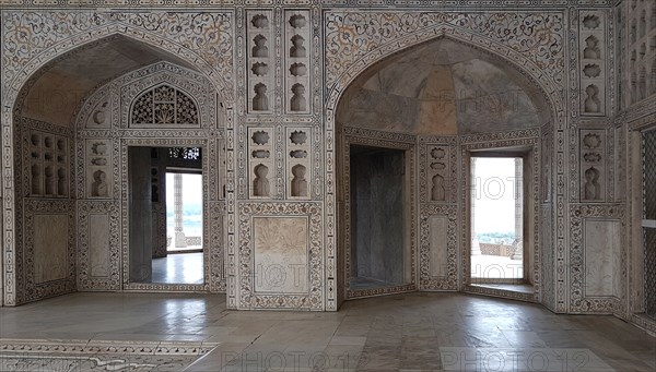 Agra Fort in the city of Agra, India